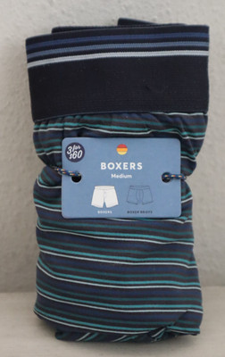 Marine Layer Men's Sz M Green Multi Stripe 1 Pair of Best Boxer Briefs Ever