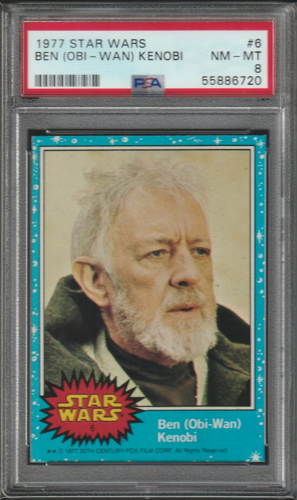 1977 Topps Star Wars #6 Ben (Obi-Wan) Kenobi PSA 8