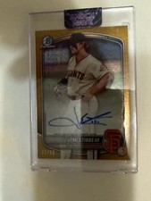 2025 Bowman Chrome Mega Box Gold Mojo Ref Auto Prspct James Tibbs lll BMA-JT /50