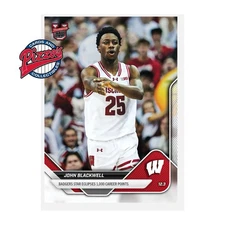 John Blackwell Wisconsin 2025-26 Bowman U NOW Basketball Card 24 Presale