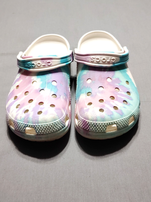 Crocs Tie Dye Clogs Unisex M9/W 11 Classic Psychedelic  display picture 2