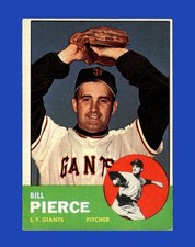 1963 Topps Set-Break # 50 Billy Pierce EX-EXMINT *GMCARDS*