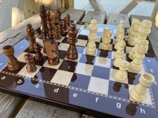 Handcrafted Staunton Chess Set–14.5”Luxury Wood Board & Pieces–Gift for Him/Her