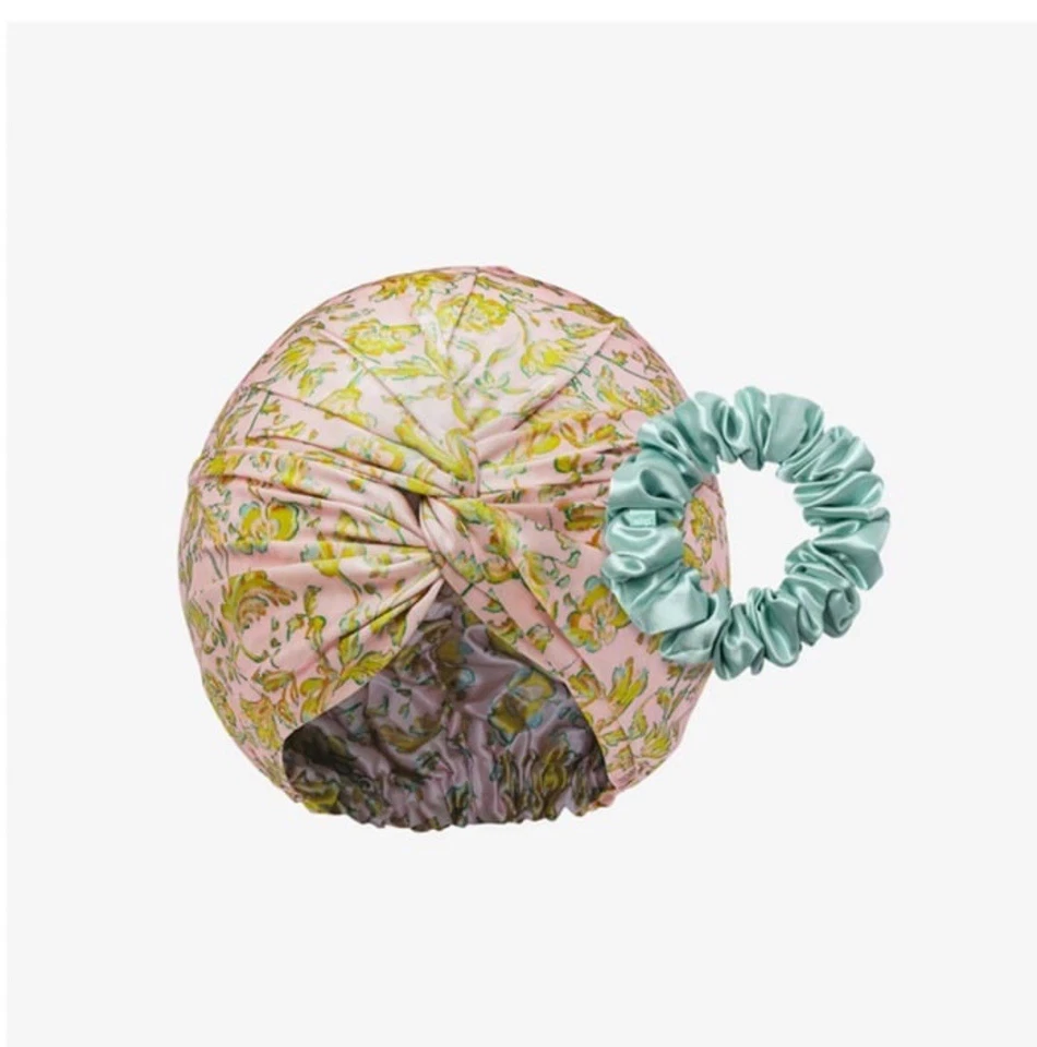 SLIP Pure Silk Turban And Scrunchie Gift Set - Fern New In Box - Image 3 of 3