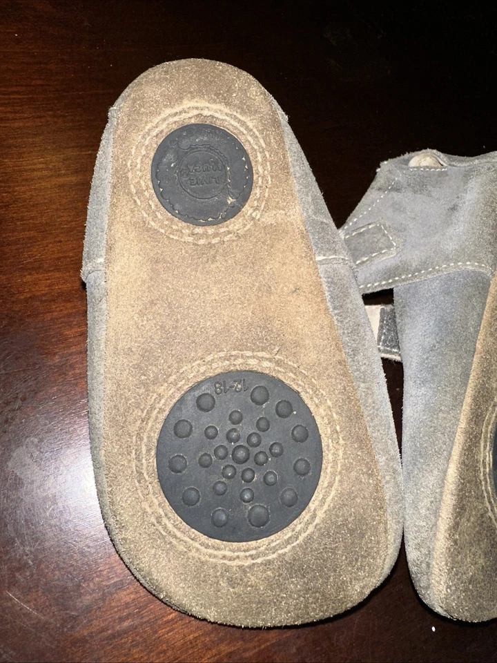 Livie and Luca Bebé Niña Niño Mary Jane Zapatos Gris Gamuza Pájaro 12-18 Meses Foto 2 de 4