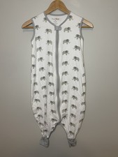 Mama Cheetah Toddler Sleep Sack 4-5 years 39in Organic Cotton, W/ Feet elephant