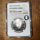 2003 S KENNEDY SILVER HALF DOLLAR NGC PF70 ULTRA CAMEO ECC CERTIFIED