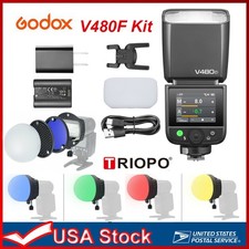 US Godox V480F S-type TTL On-Camera Flash Light Speedlite with Diffuser for fuji