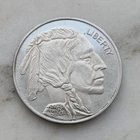 1 oz Indian/Buffalo Silver Round .999 Fine Bullion 1 Troy Ounce some toning!