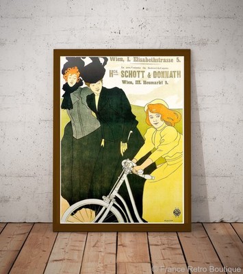 Schott Donnath Vintage Werbefahrrad Poster