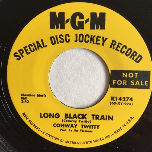Conway Twitty – Long Black Train / I Vibrate 7", 45 RPM, Single - Picture 3 of 4