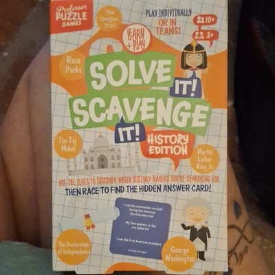 Professor Puzzle Games Solve It! Scavenge It! History Edition Educational 1+ 10+