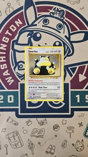 Snorlax XY179 Cosmos Holo Black Star Promo Pokemon Card - Near Mint