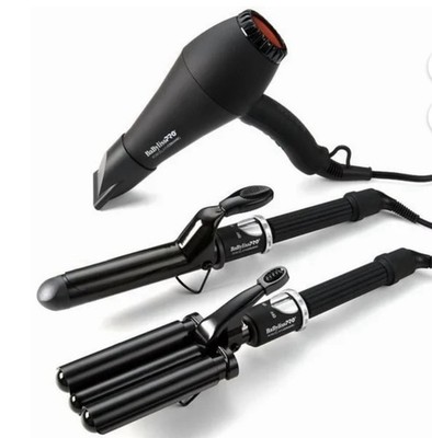 Limited Edition! Babyliss Pro Porcelain Ceramic Set Hair Dryer Waver Curling