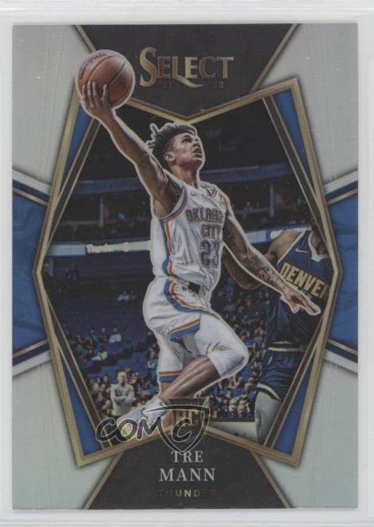 2021-22 Panini Select Premier Level Silver Prizm Tre Mann #141 Rookie RC o8g