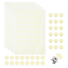 216Pcs Screw Hole Stickers and 200Pcs 11mm Screw Cover Caps, Beige