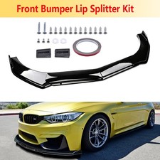 Front Bumper Sharp Corner Lip Spoiler Splitter Under Chin Spoiler Body Kit Front Bumper Sharp Corner Lip Spoiler Splitter Under Chin Spoiler Body Kit