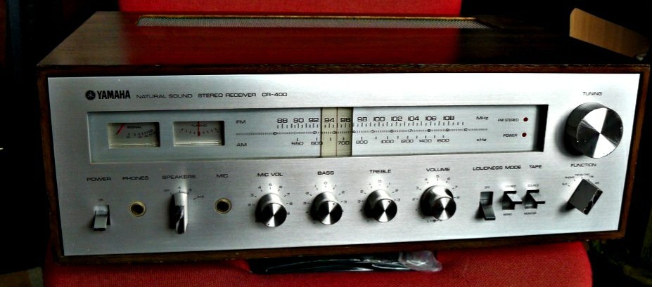 Yamaha CR-400 Natural Sound Stereo Receiver Silver Face Model CR-400 Vintage