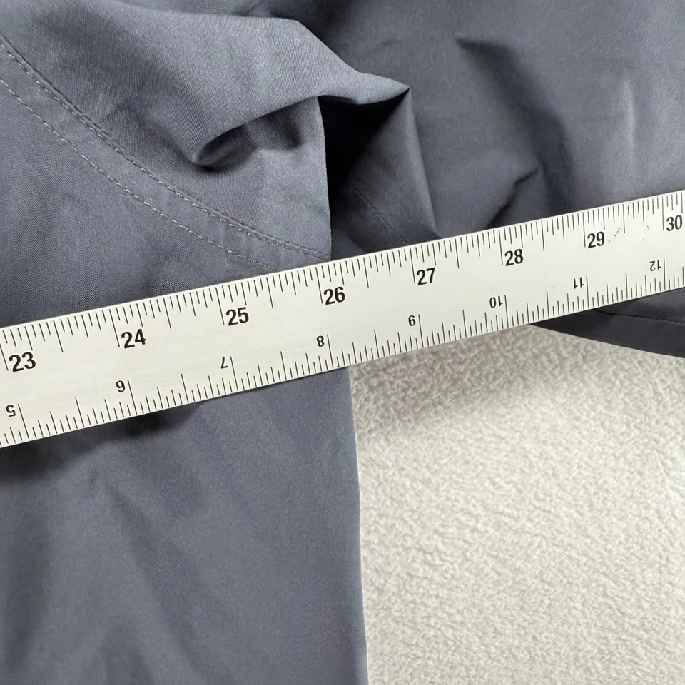 LL Bean Rain Jacket Men's XL Gray Zip Hooded Nylon Outdoor Hiking Vintage y2k - Image 4 of 4