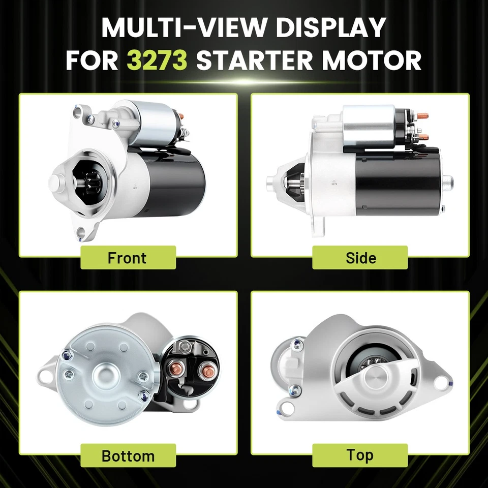 Genuine OE Starter Motor Fit 1998-2010 Mercury Mountaineer 1998-2007 Mazda B4000 Foto 4 de 4