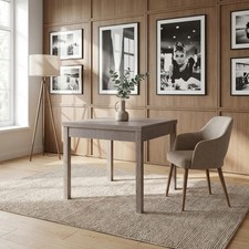 AZUR LINE Tavolo Allungabile da Pranzo Cucina 90x90x79 cm Larice Grigio