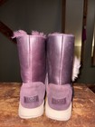 UGG Isley Waterproof Black Leather Fur Pom Pom Boots Womens Size 9.5-NIB-  — photo 2