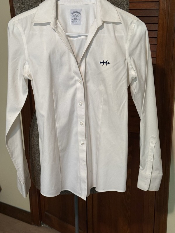 Brooks Brothers Women's Dress Shirt Excellent Condition. Size 0 White