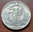 1941 Walking Liberty Half Dollar Ch. BU UNC Orig Toning Problem Free 90% Silver