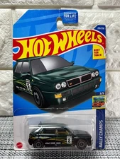 Hot Wheels Rally Champs 3/5 Lancia Delta Integrale 210/250 Best For Track Green