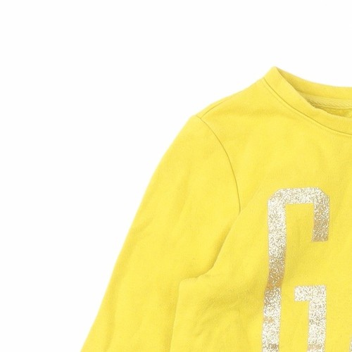 GAP Girls Yellow XL Sweatshirt, Pullover, Logo Accent - Picture 12 of 12