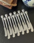 12 Rare Towle Old Master Sterling Silver Flat Butter Spreading Knives American