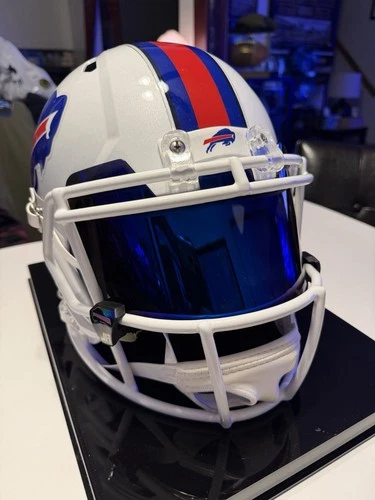Buffalo Bills James Cook Signed Full Size Rep Helmet JSA COA Custom Visor/Clips