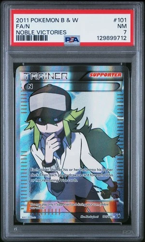 2011 POKEMON BLACK & WHITE NOBLE VICTORIES #101 FULL ART/N PSA 7