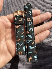 Vintage Watch Strap 18 mm  Leather Nos Top Quality V34