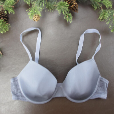 Primark Bra 38C Pruple Padded Underwire Adjustable Clasp Back