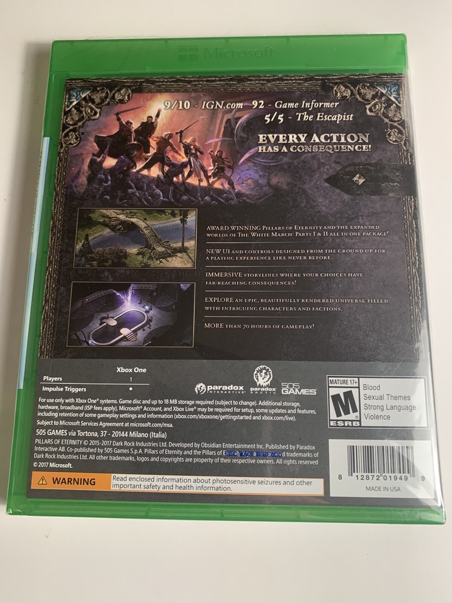 Pillars of Eternity: Complete Edition Xbox One XB1 Series X BRAND