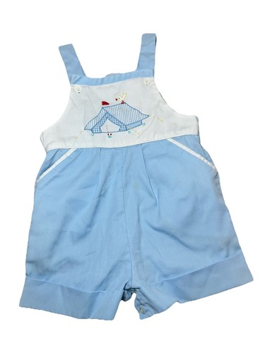 Vintage Friemanit 12m Baby Strampler/Jonjon hellblau