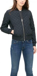diamond quilted bomber jacket