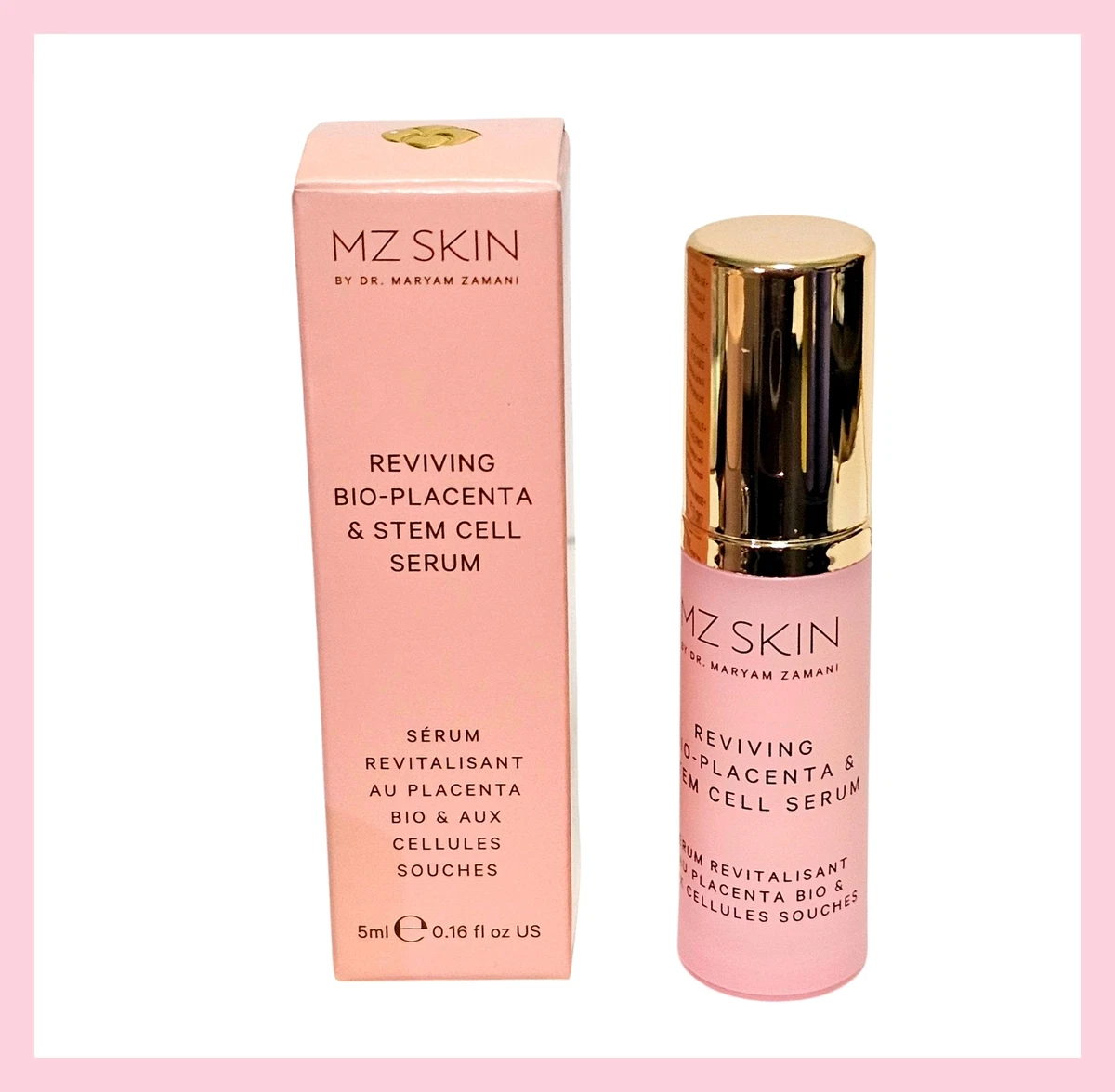 MZ SKIN Reviving Bio-Placenta & Stem Cell Deluxe Serum 5ml 0.16 fl