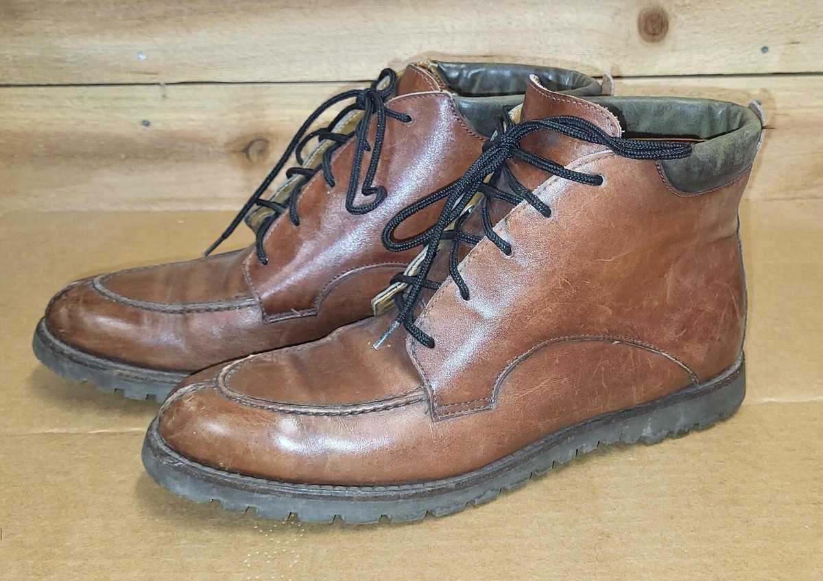 Cole Haan Liam C11053 Brown Lace-up Brogue Wingtip Ankle BOOTS