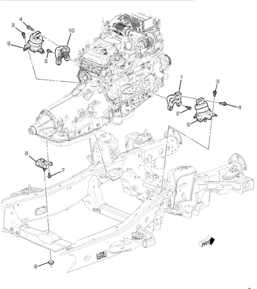 OEM New Left Motor Mount 3.0L L6 Escalade Silverado Sierra Tahoe Yukon 84924369 - Image 2 of 4