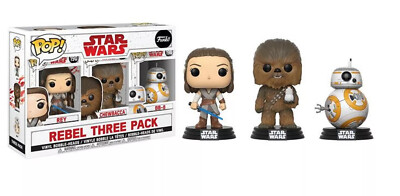 Funko Pop Star Wars Episode VIII Rebel three Pack Ungeöffnet - Neu