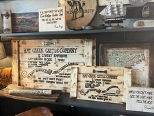 42”L X 21”H Lonesome Dove - Handmade - Rustic - Engraved - Sealed - Extra Large