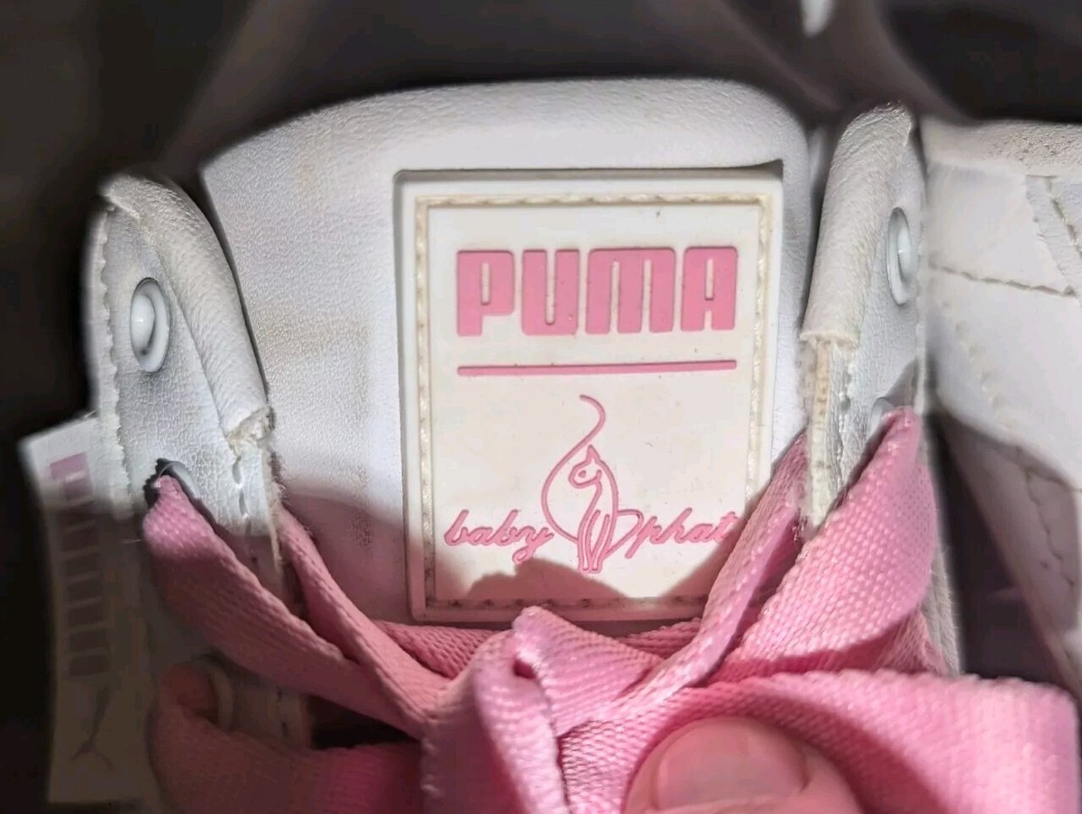 Puma x Baby Phat x Mayze womens white & pink leather