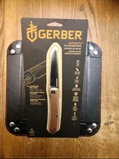 Gerber Affinity Folding Knife  3.7" D-2 Blade Copper Handle  Frame Lock