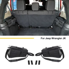 2x Rear Side Trunk Organizer Space Saving Storage Bag For Jeep Wrangler JK 07-17