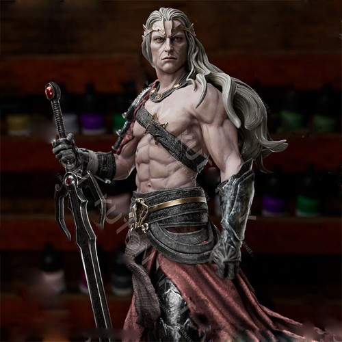 Elric of Melnibone 1/8 24cm 3D print figure Model Kit Unpainted Unassembled GK - Picture 2 of 8