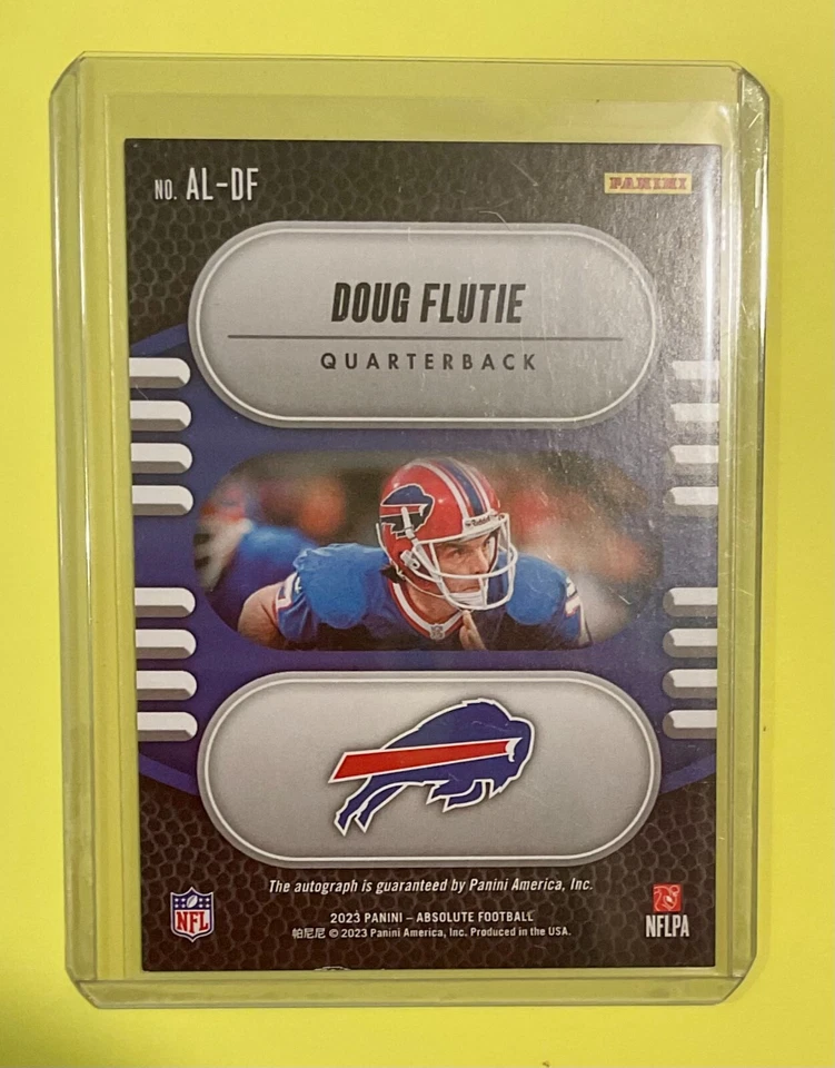 2023 Panini Absolute - Absolute Legends Signatures Doug Flutie #AL-DF /99 (AU) - Image 2 of 2
