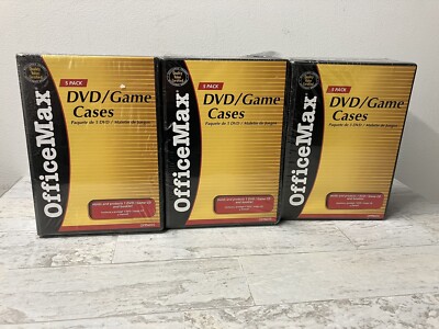 15 pcs Standard Single CD DVD Movie Case Storage Box for Wii Game Or Movies NEW