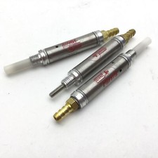 Lot of 3 Bimba 0070.5 Pneumatic Cylinder, 3/16" NPT, With Barbed Connection